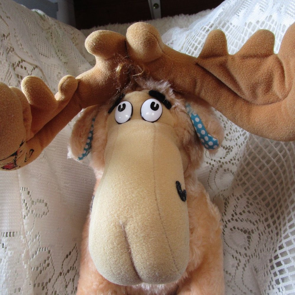Vintage Dr. Seuss Thidwick Big Hearted Mouse Plush Coleco 1983- 15" Tall